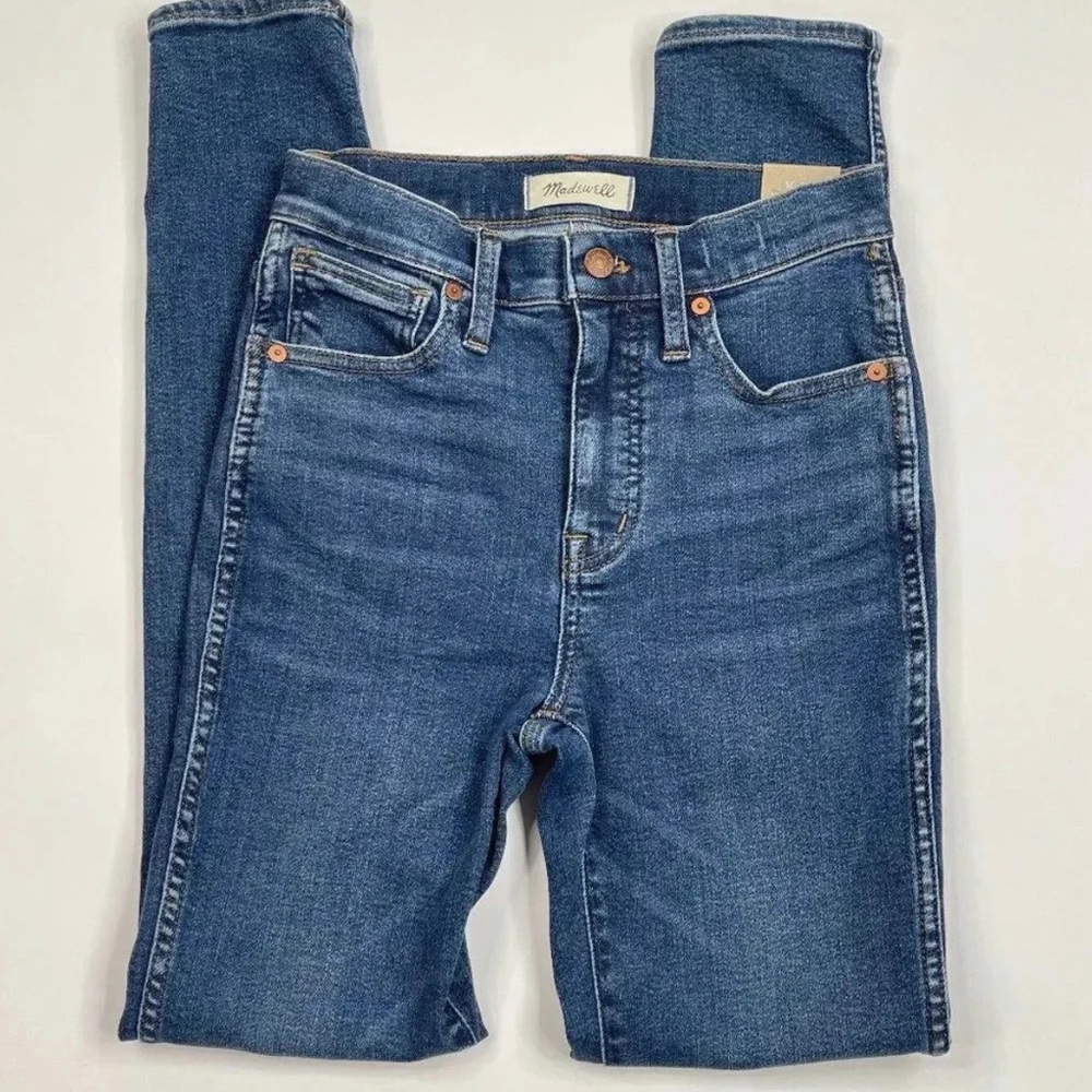 Madewell 10” High Rise Skinny Blue Jeans Classic Denim